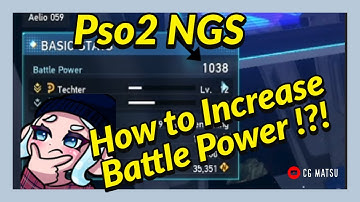 PSO2 NGS : How to increase your battle power
