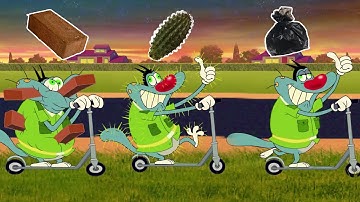 हिंदी Oggy and the Cockroaches 🤮 ऑगी और कूड़ेदान 🗑 Hindi Cartoons for Kids