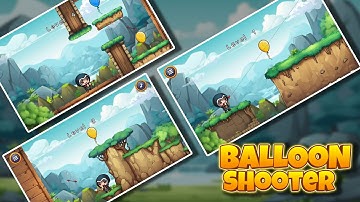 Balloon Shooter || Construct 3 Game Template || Source code
