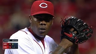 ARI@CIN: Chapman fans side using 103-104 mph pitches