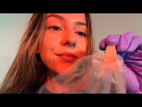 ASMR but Something is in Your Eye 😶‍🌫️ (blurry screen, plucking, crinkling)