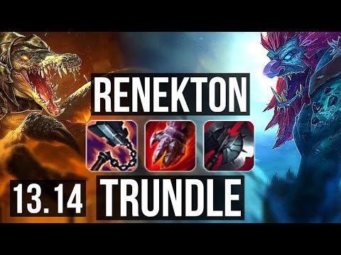 RENEKTON vs TRUNDLE (TOP) | 3.9M mastery, 5/1/10, 1000+ games | EUW Master | 13.14