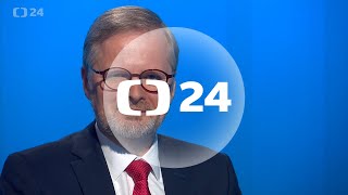 Premiér Petr Fiala v Interview ČT24