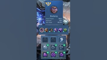 Top Global Badang Build. #mlbb #mobilelegends #mobilelegendshighlights #mythic #badang