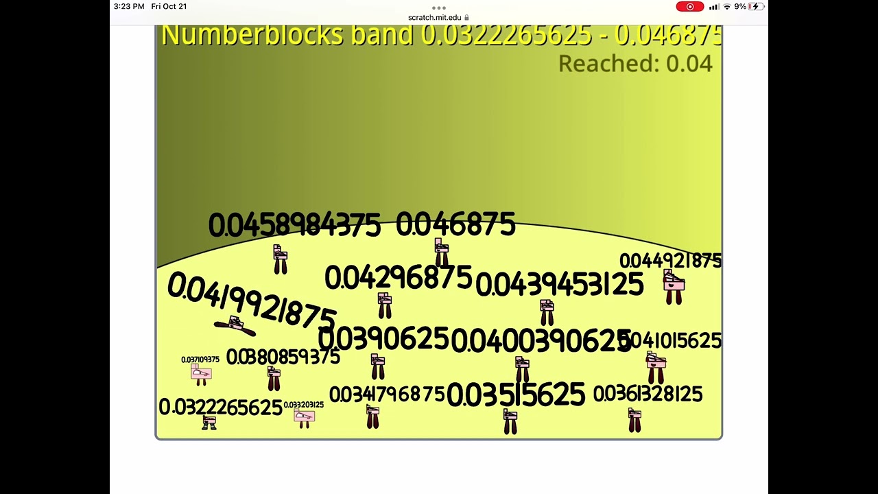 NumberBlocks Band 33/1024 - 3/64