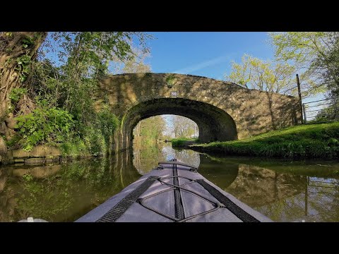 Kayaking from Goytre Wharf along the Brecon and Monmouthshire Canal