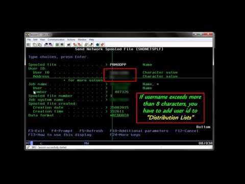 How to copy, send, spooled file in as400 (as400 tutorial for beginners) - HD