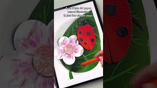 Procreate paper cutout effect drawing