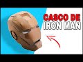 Como hacer el Casco de IRON MAN con cartón [How to make the IRON MAN cardboard Helmet] - En su hogar