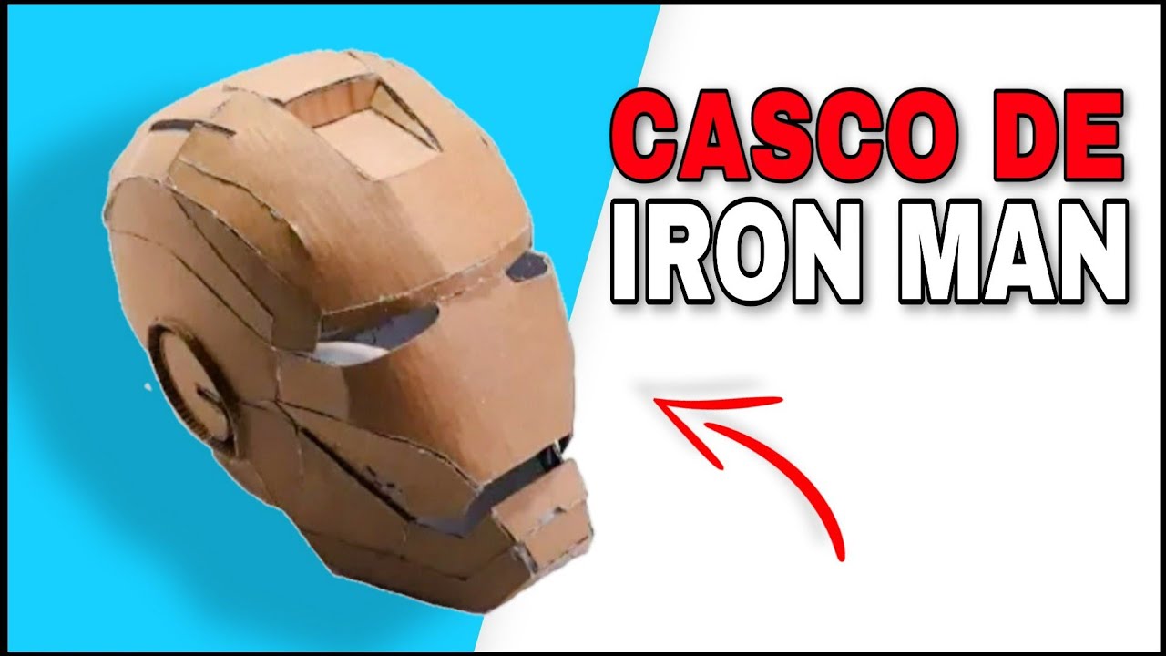 How to make the IRON MAN Helmet with cardboard 