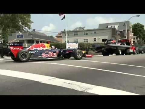 David Coulthard drives at 190mph through Lincoln tunnel, New York