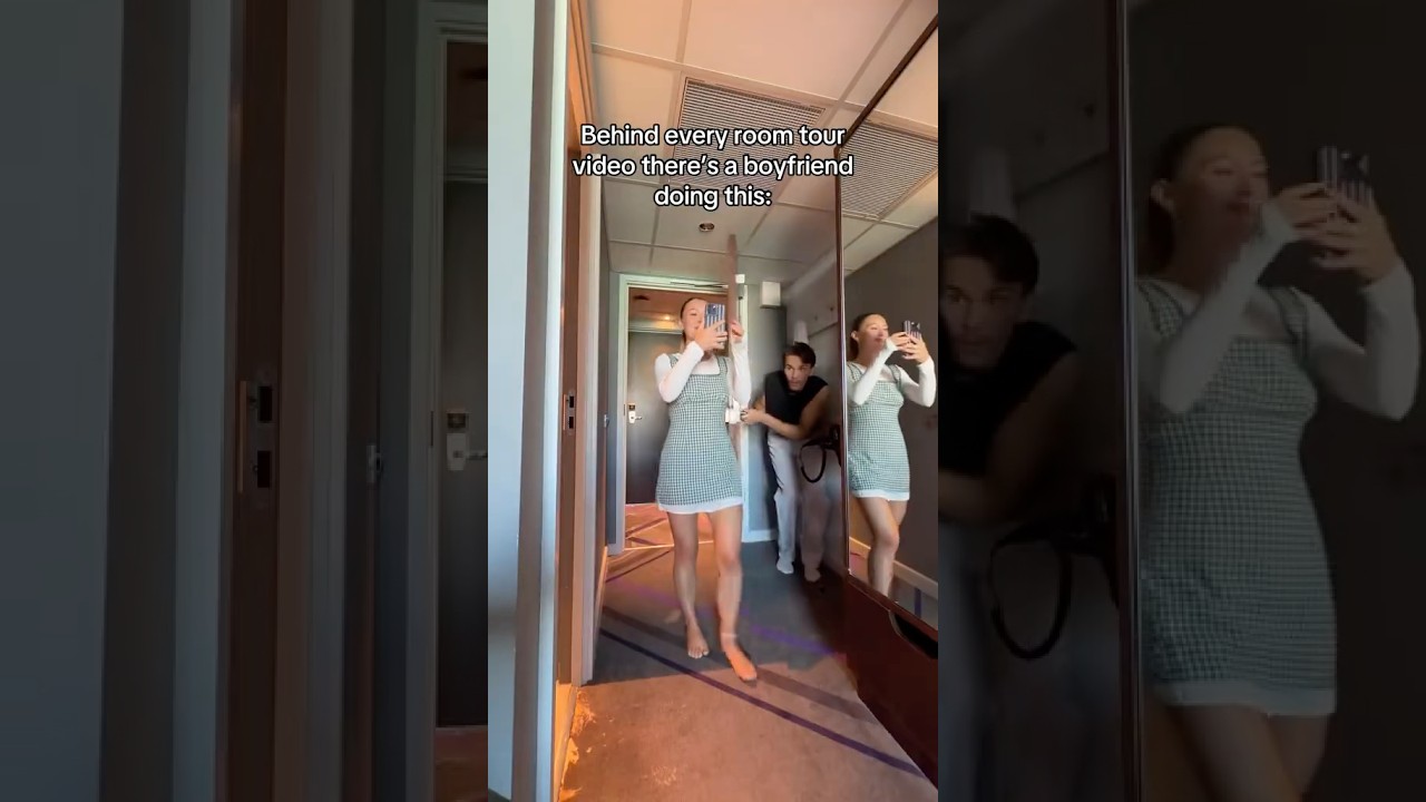 My boyfriend every time I film a room tour 🤣