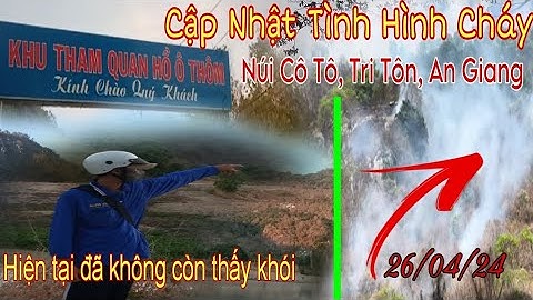 Cận cảnh về vụ cháy rừng Núi Cô Tô (Phụng Hoàng Sơn) phía hồ ô thôm Tri Tôn An Giang [Sơn Ròm Vlogs]