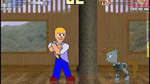 Attempting to perform combos with a poorly made MUGEN character