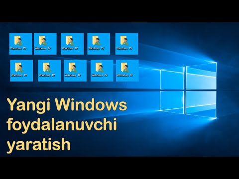 Yangi Windows foydalanuvchi yaratish #WindowsTV