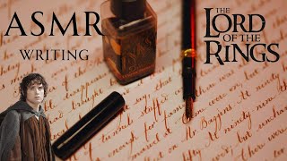 Writing the first page of The Lord of the Rings ASMR