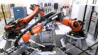 Robotic Bending and Stamping of Metal Stabilizers with KUKA KR QUANTEC