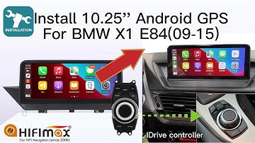 Installation BMW X1 E84 Android GPS Navigation | BMW X1 E84 Android screen Apple CarPlay retrofit!