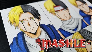 Drawing Rayne Ames in Different 9 Anime Styles||Mashle #mashle #rayne #mash