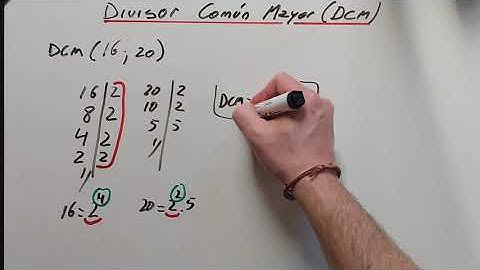 Cómo obtener el divisor común mayor (dcm) mediante factorización de números
