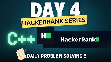 Day 4 - Hackerrank C++ Mastery Series – Code Like a Pro with HK_OFFICIAL_ | Hackerrank Series
