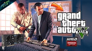 اختبار كارت RX570 علي لعبة GTA V 