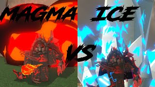 Ice Fruit V2 vs Magma Fruit - Which One Is Better Full Showcase in A One  Piece Game - BiliBili