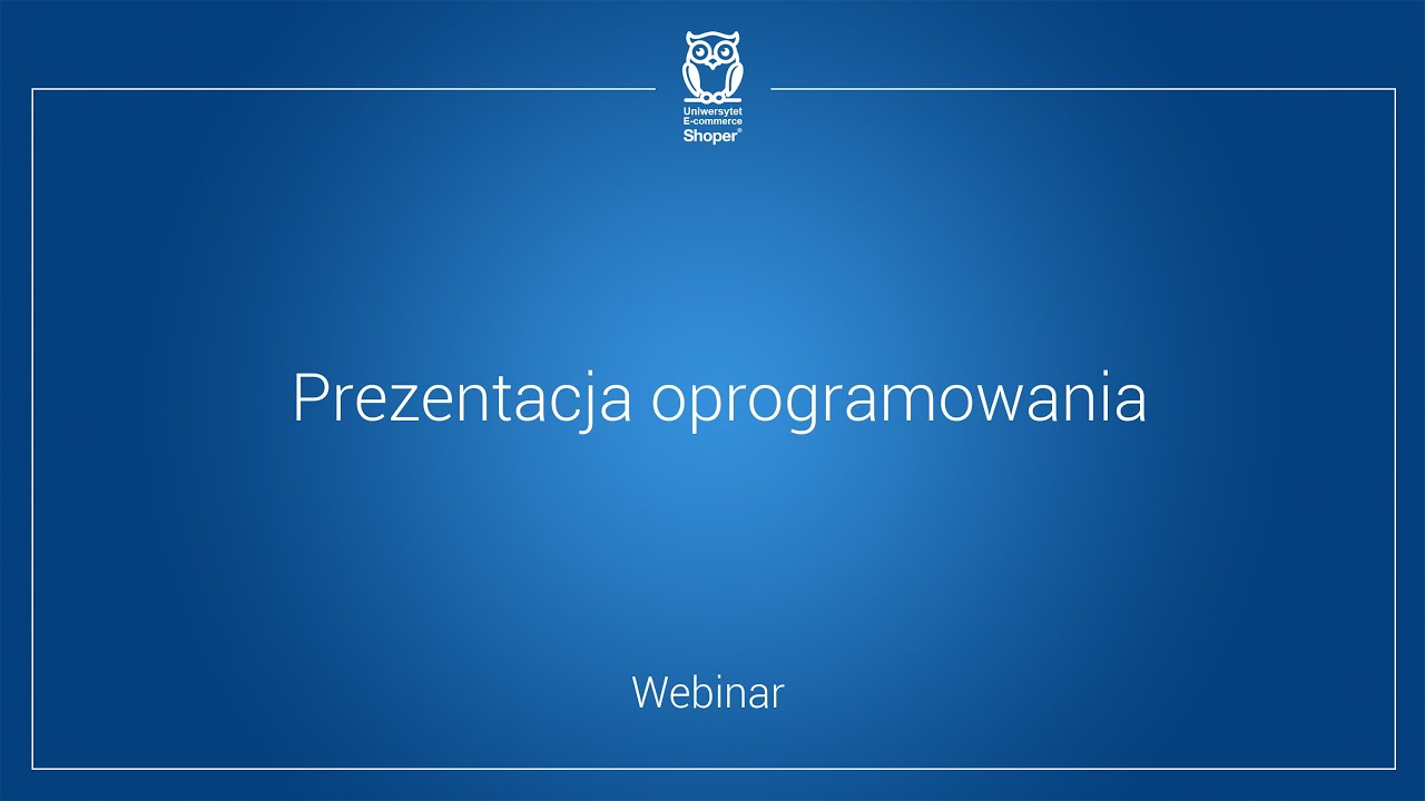 Prezentacja oprogramowania Shoper - 16 marca 2016 r.