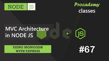 #67 MVC-architectuur in NODE JS | MongoDB gebruiken met Express | Een complete NODE JS-cursus
