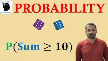 🎲 Two Dice Roll Probability with Sum least 10🎲🔍 #brushmyquant #probability