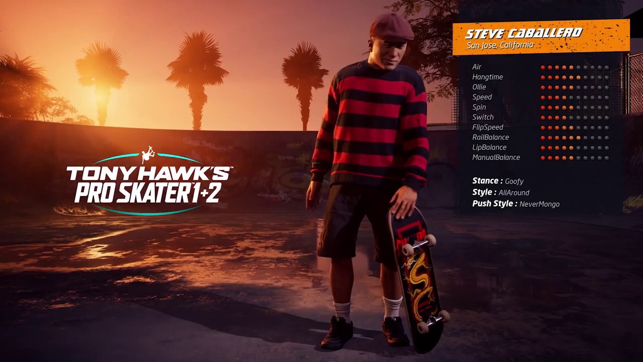 Tony Hawks Pro Skater 1 2 First Look Steve Caballero Gameplay Youtube