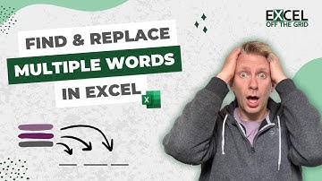 Find & Replace multiple words in Excel | REDUCE & SUBSTITUTE | Excel Off The Grid