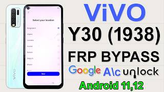 Vivo Y30 Google Account Bypass✅ Without Pc✅ Vivo Y30 Frp Bypass Android 11/12✅ Vivo 1938 FRP Bypass✅