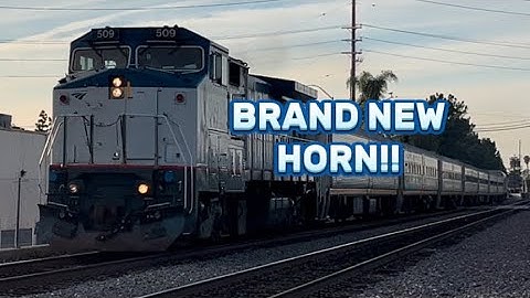 Amtrak GE Dash 8-32BWH 509 with a BRAND NEW K5LA!!