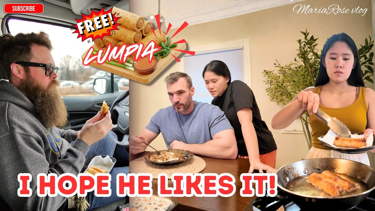 I Cook Lumpia For My Husband’s American Co-Worker Let See if he like it!😁/MariaRose Vlog🇺🇸🇵🇭