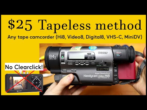 Make your camcorder tapeless on a budget [Hi8, Video8, Digital8, VHS-C...)