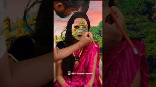 Navratri Special Maa durga Painting on Face | 🔱 art | navaratri special Face art | jai mata di 🚩 screenshot 1