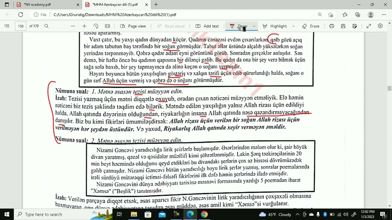 Tezis,müddəa,fakt ,xülasə.Mətni səhvsiz yazmaq istəyənlər izləsin.Müəllim:Elnur Mehdili051 785 15 25