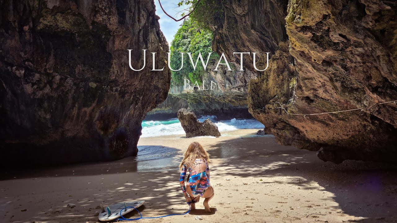 Cliff-Edged Surfer's Azure Paradise. Uluwatu, Bali