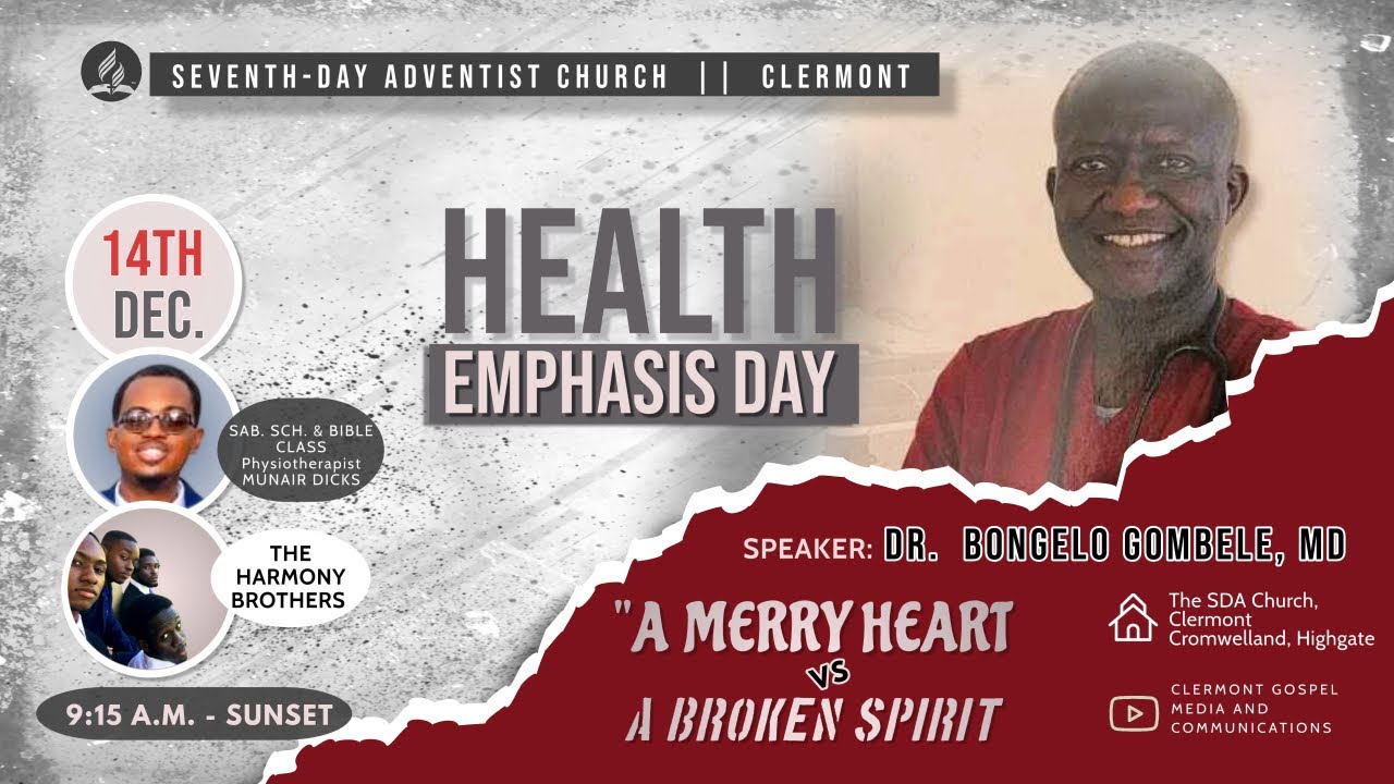 HEALTH EMPHASIS DAY || SDA Church, CLERMONT || 14/12/2024 || 9:15 A.M ...