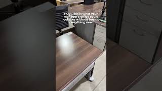 POV: This is what your manager's office could look like without buying everything new. #germiston