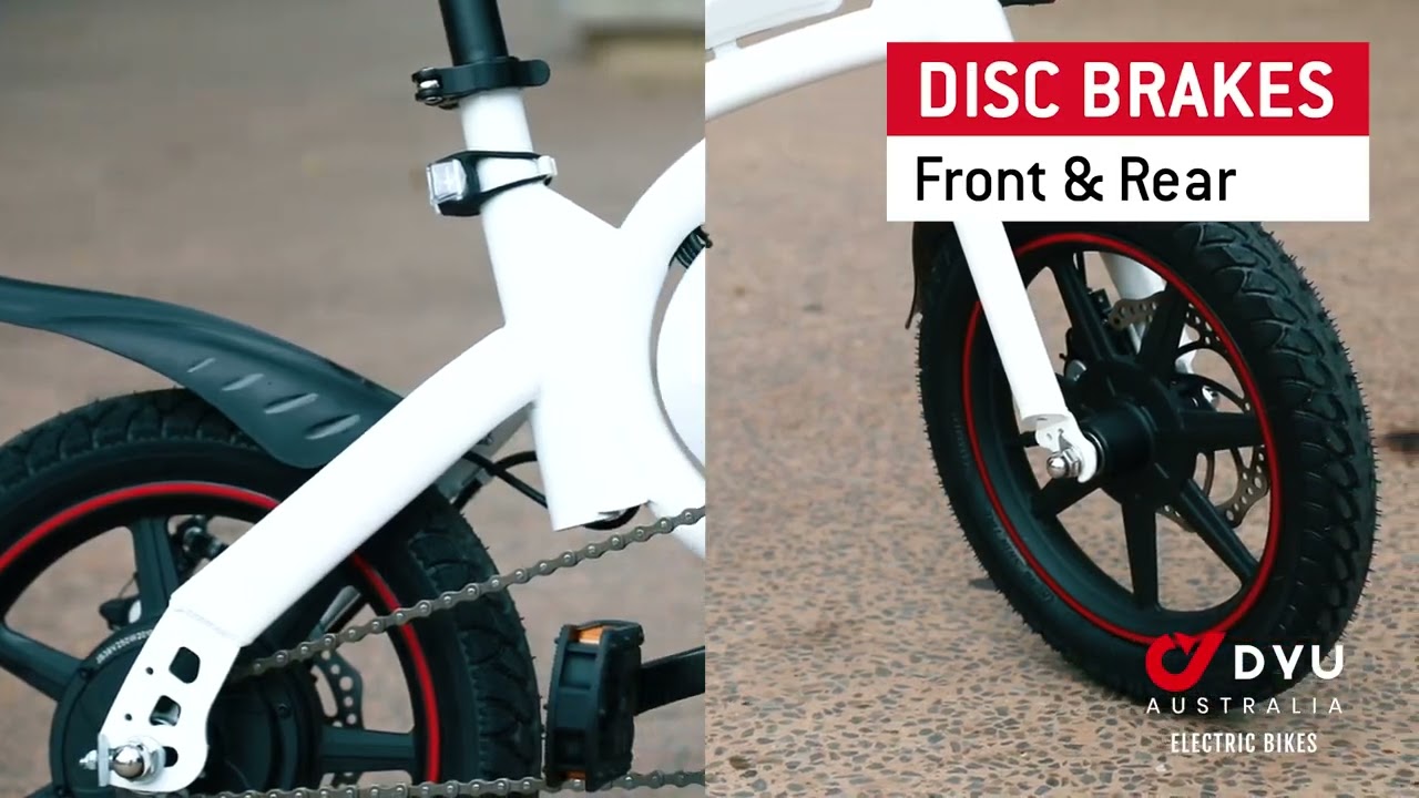 DYU D3F 14 Inch Small Mini Bike Folding Electric Ebike 2 YouTube player