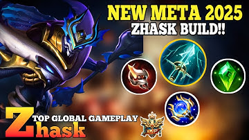 25 Kills Gameplay!? Zhask Best Build 2025 | Top Global Zhask Gameplay~ Mobile legends 