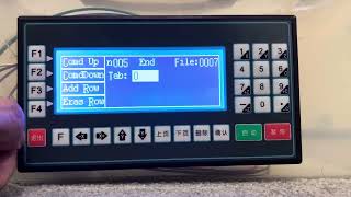 Programming TC 5510 CNC controller for 1-axis linear guide with stepper motor