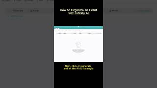 Organize Events with Infinity AI screenshot 1