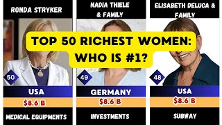 Top 50 Richest Women in the World (2025) | Female Billionaires & Wealthiest Women Alive!