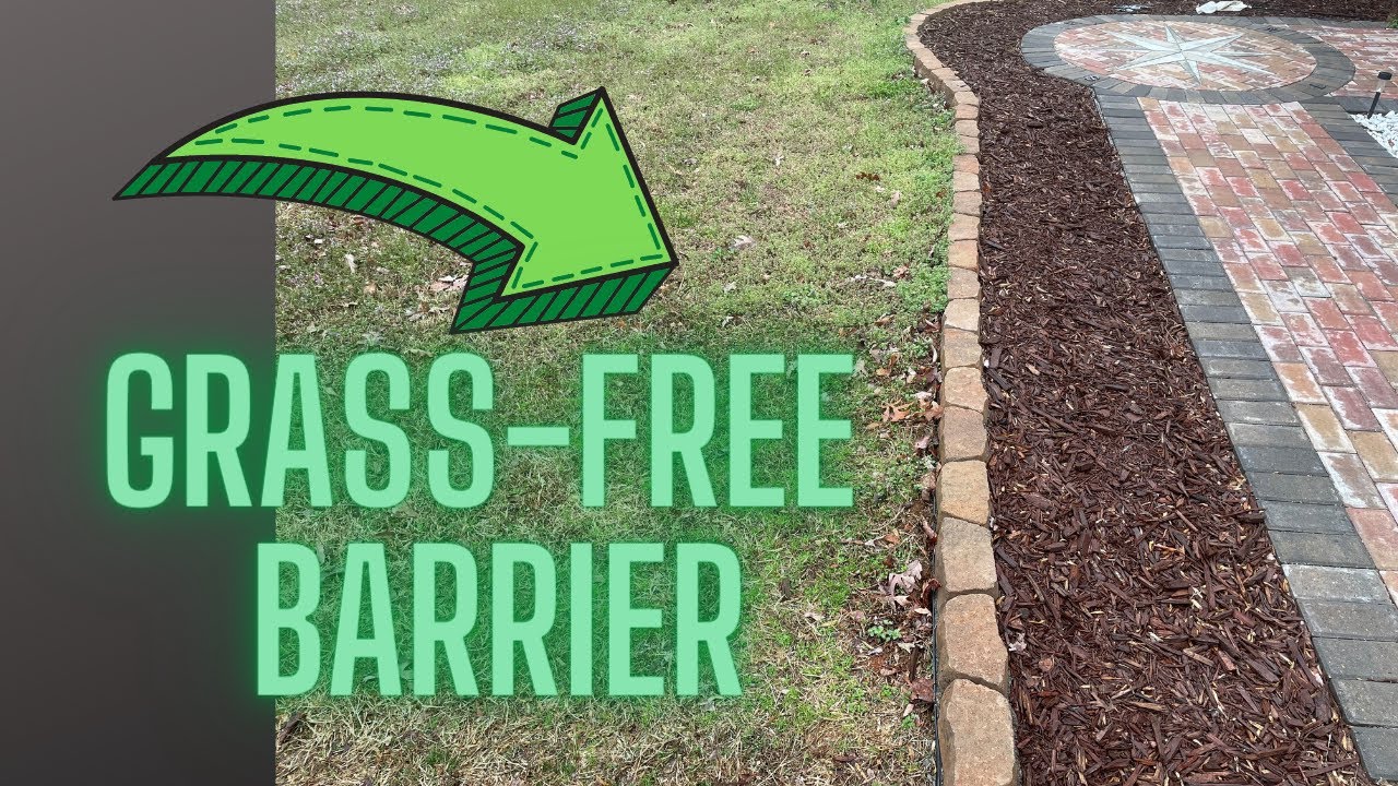 No Grass Landscape border (No dig Landscape edging) YouTube