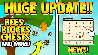 *NEW* HUGE UPDATE IS OUT!! (bees, blocks, & more) | Roblox Islands/Skyblock