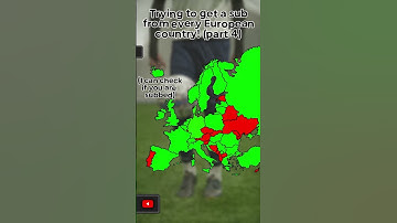 Trying to get a sub from every European country! (Part 4) #shorts #mapping #fyp #viralshort