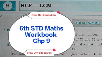 6th STD Maths Workbook Chp 9 HCF – LCM @OmPrakash-rn8hc